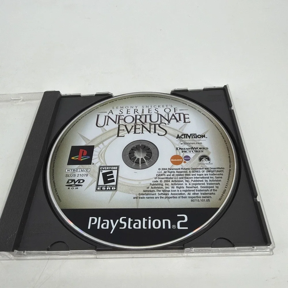 Lemony Snicket's A Series of Unfortunate Events (Sony PS2) Tested, Disc Only